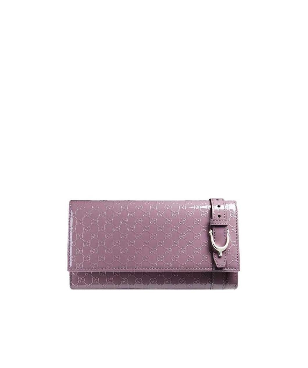 Gucci Double G Pattern Wallet In Purple