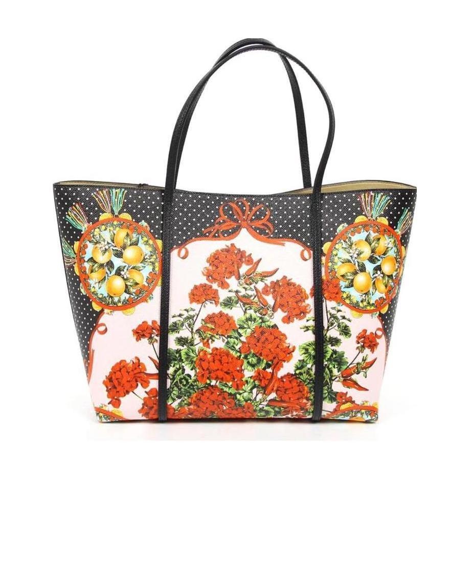 Dolce & Gabbana Logo Details Handbag In Multicolor