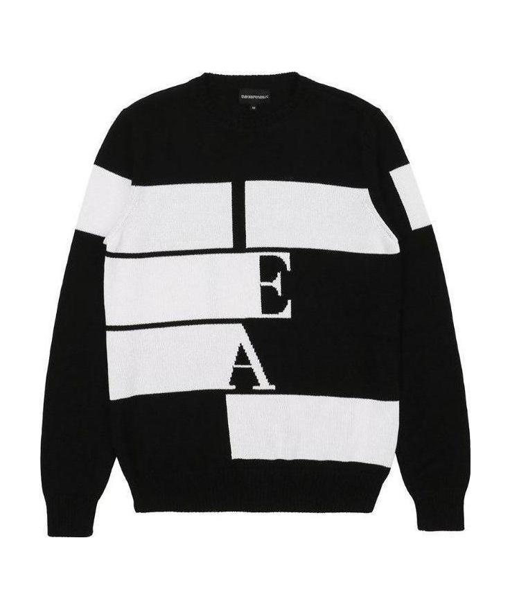EMPORIO ARMANI LOGO KNITTED SWEATER