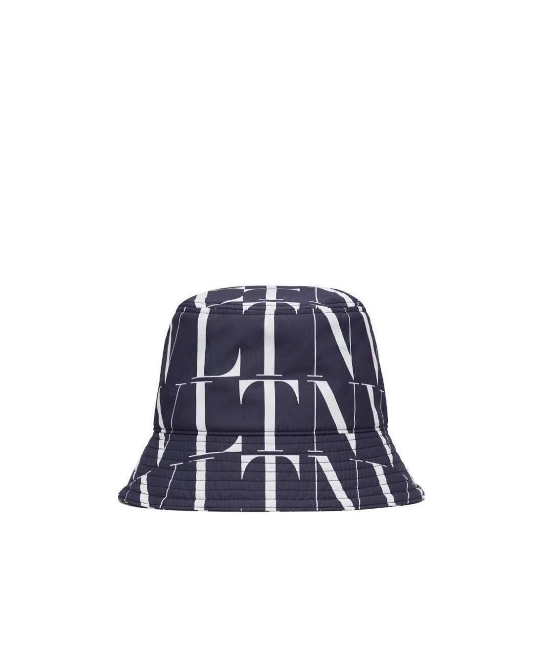 Valentino Vltn Logo-print Bucket Hat In Black