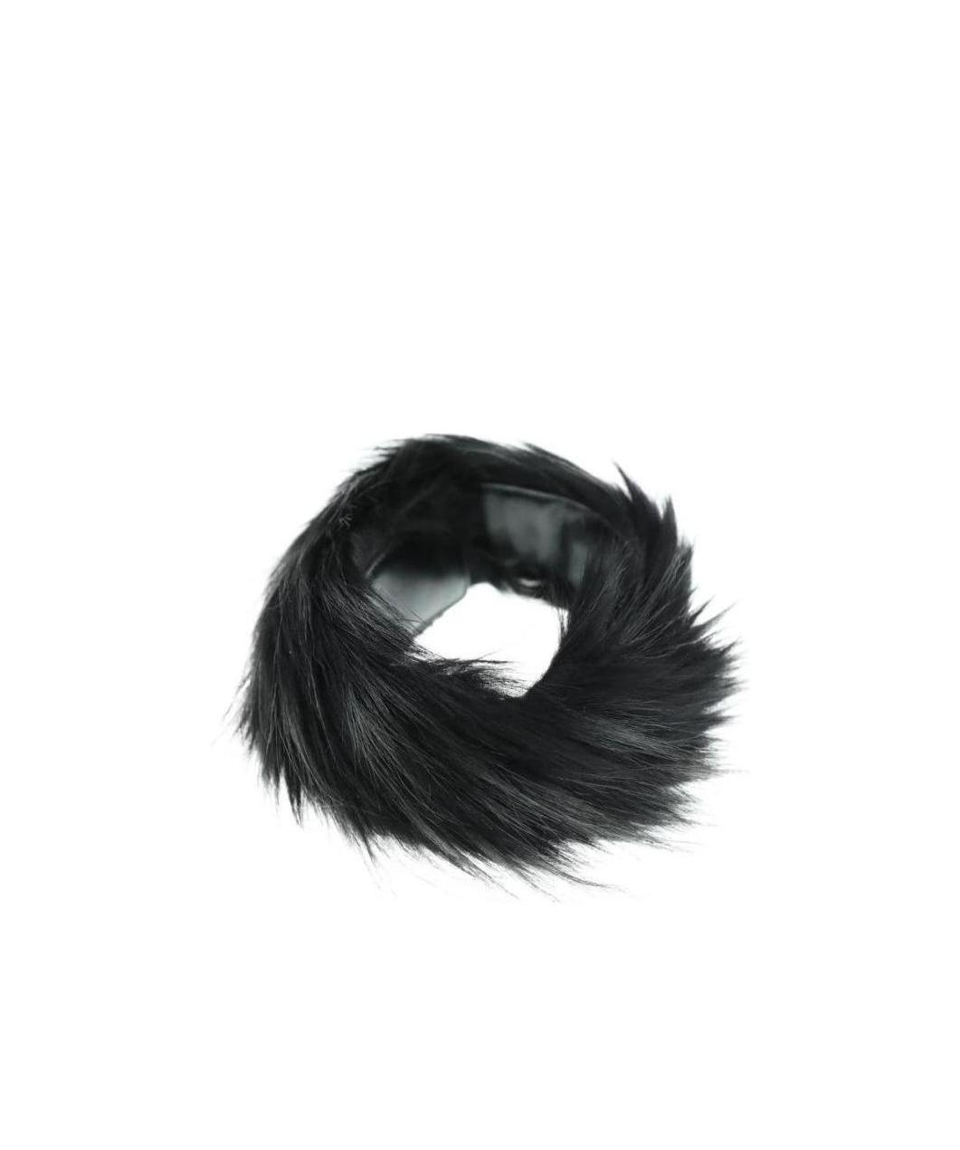 We11 Done Artificial Fur Collar In Black