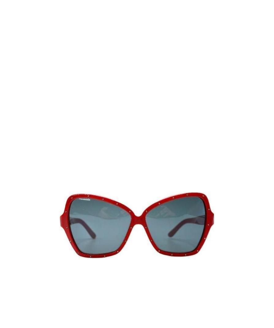 Celine Logo Logo Sunglasses In Red