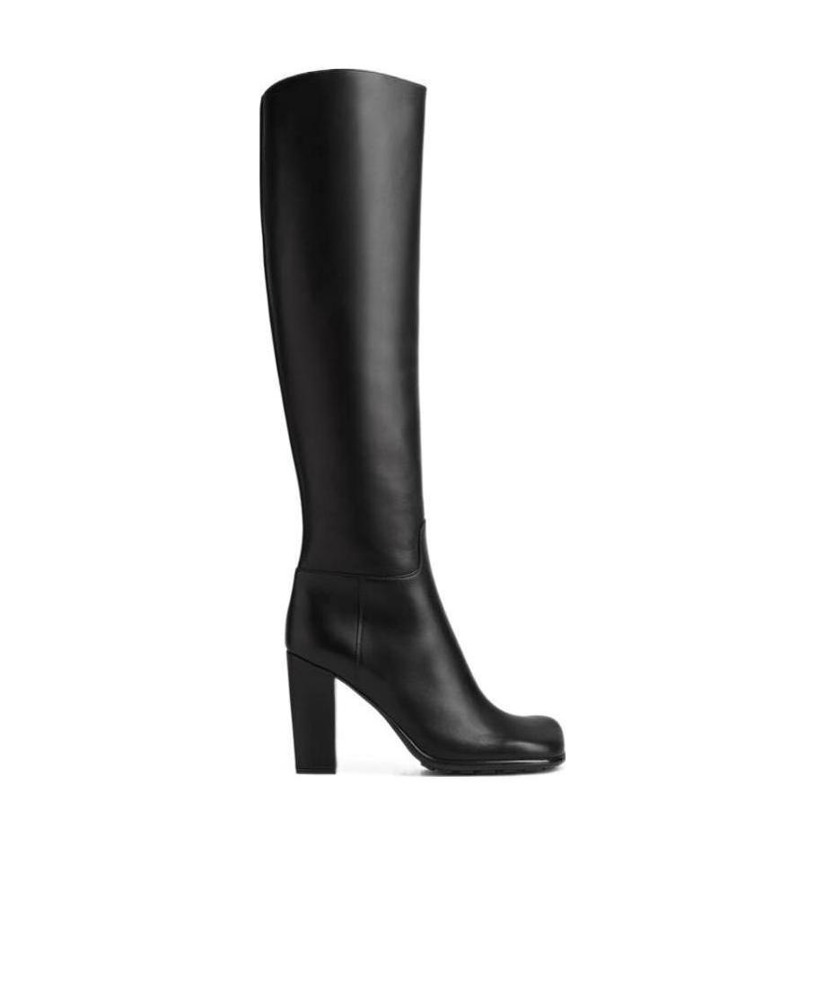 Bottega Veneta Storm Square-toe Boots In Black