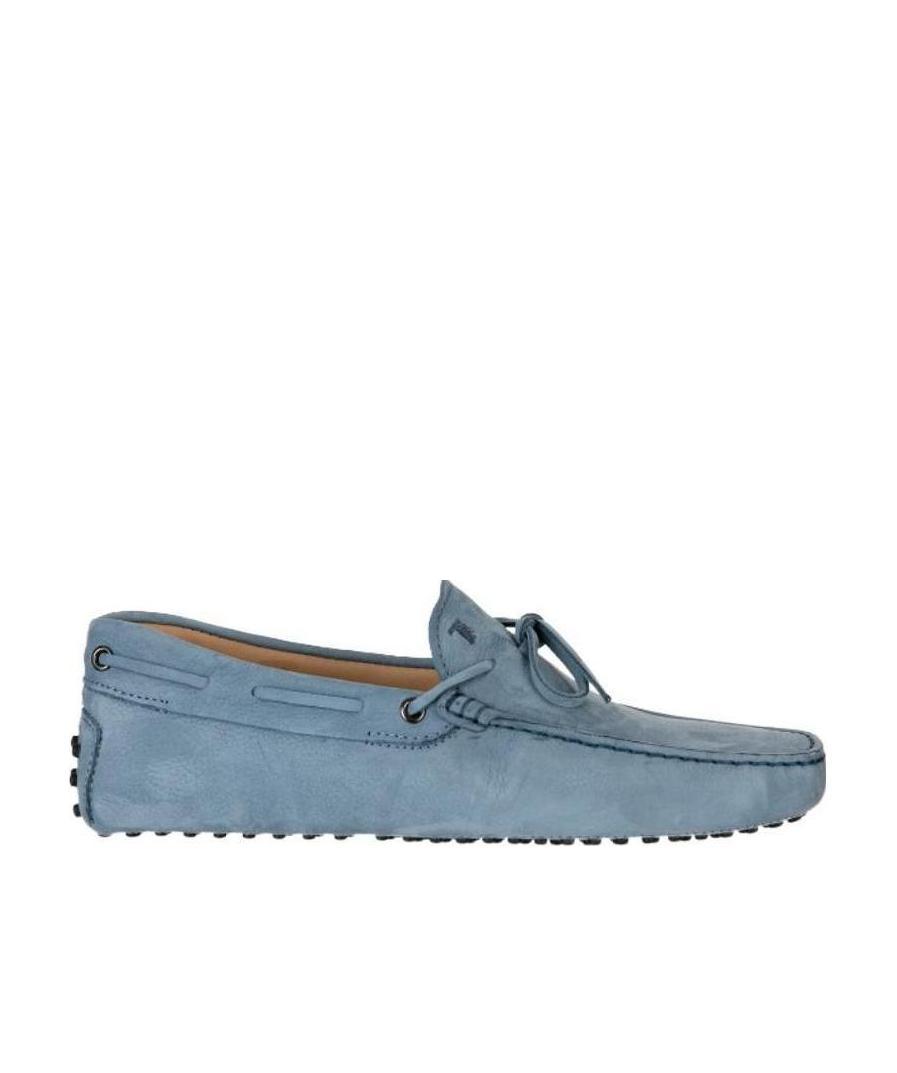 Tod's Gommino Suede Loafers In Gray