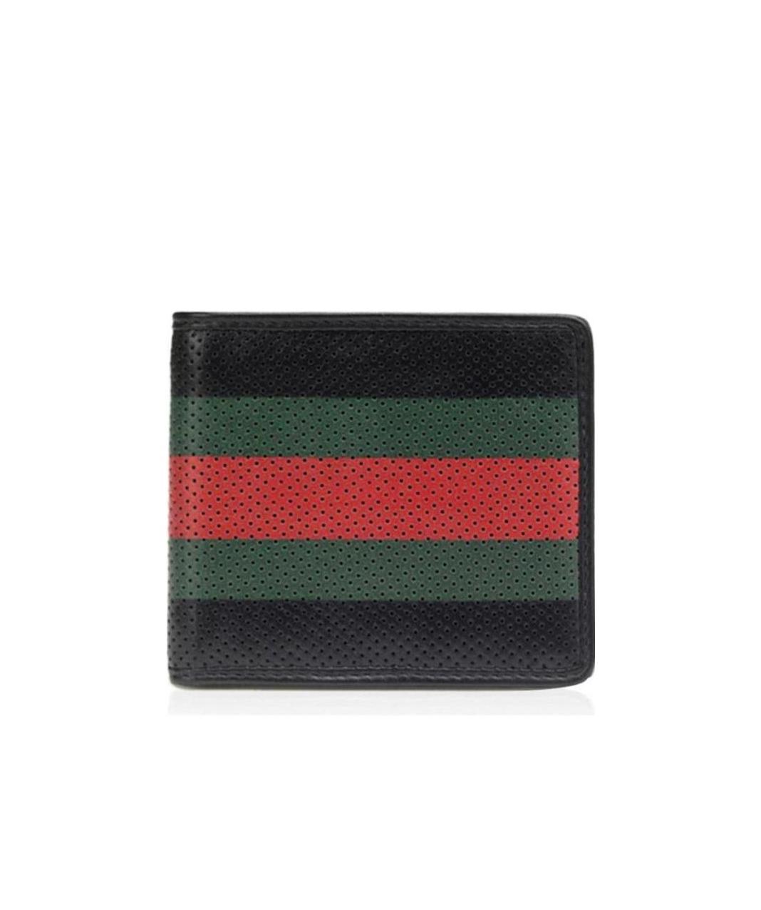 Gucci Mesh Color Matching Wallet In Black