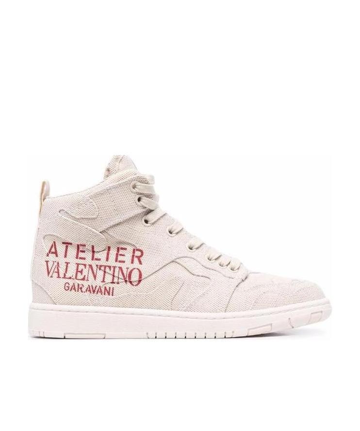 Valentino Atelier Shoes 07 Camouflage-edition Sneakers In White