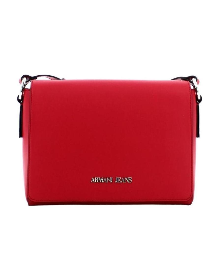 Armani Jeans Logo Shoulder Bag In Red