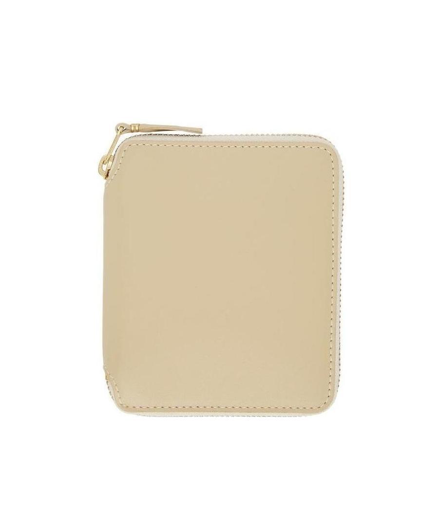 Comme Des Garçons Zip-aournd Wallet In Nude