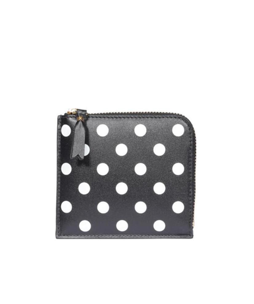 Shop Comme Des Garçons Polka Dot Wallet In Black