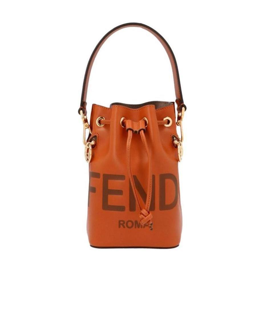 Fendi Small Mon Tresor Bucket Bag In Brown