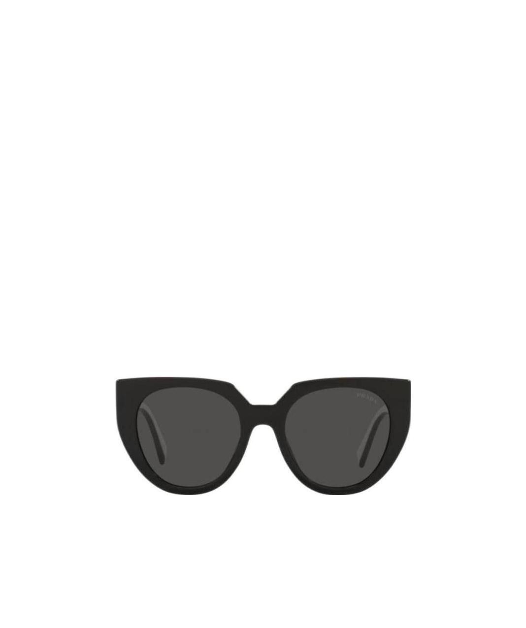Prada Pr 14ws 09q5s0 52mm Womens Cat-eye Sunglasses In Black
