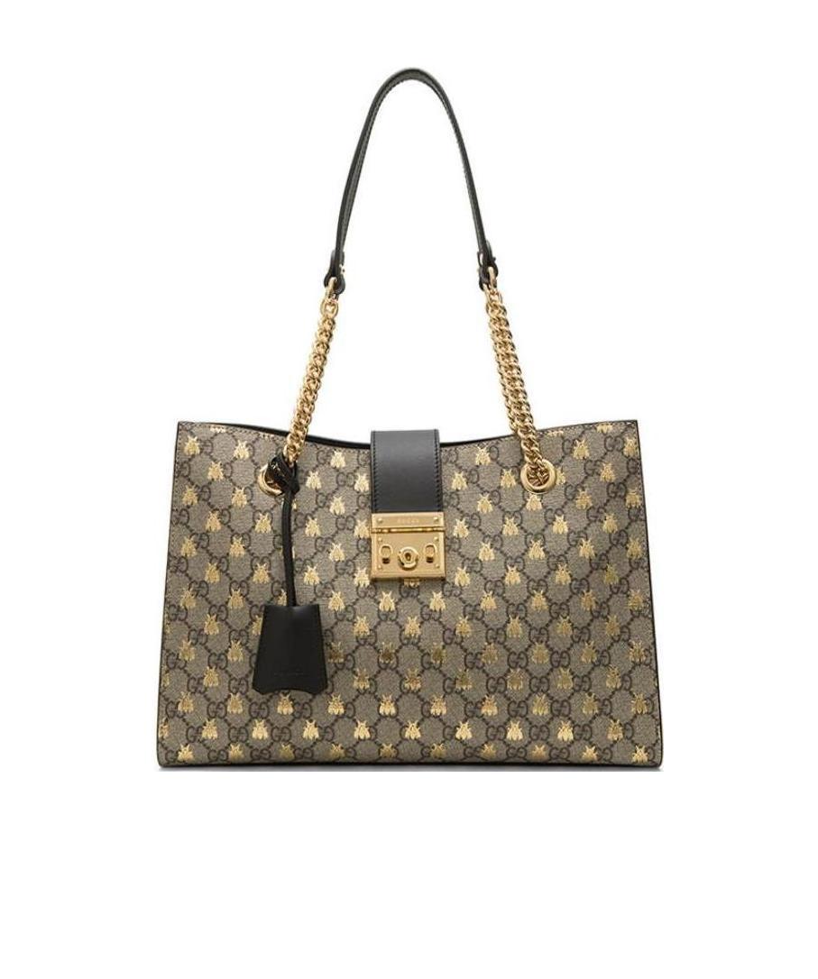 GUCCI BEE PRINTED HANDBAG