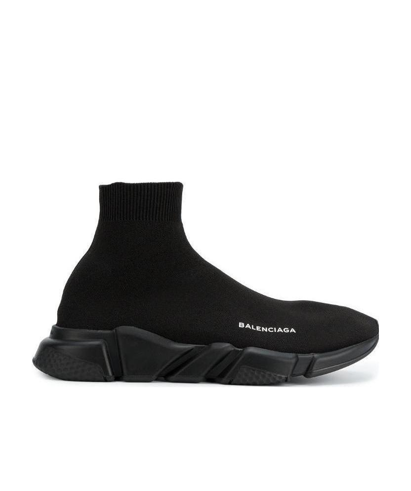 Balenciaga Sneakers Speed 2.0 In Maglia Riciclata Da Donna In Nero In Black
