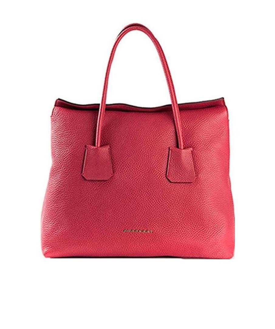 Burberry Logo Details Handbag In Red