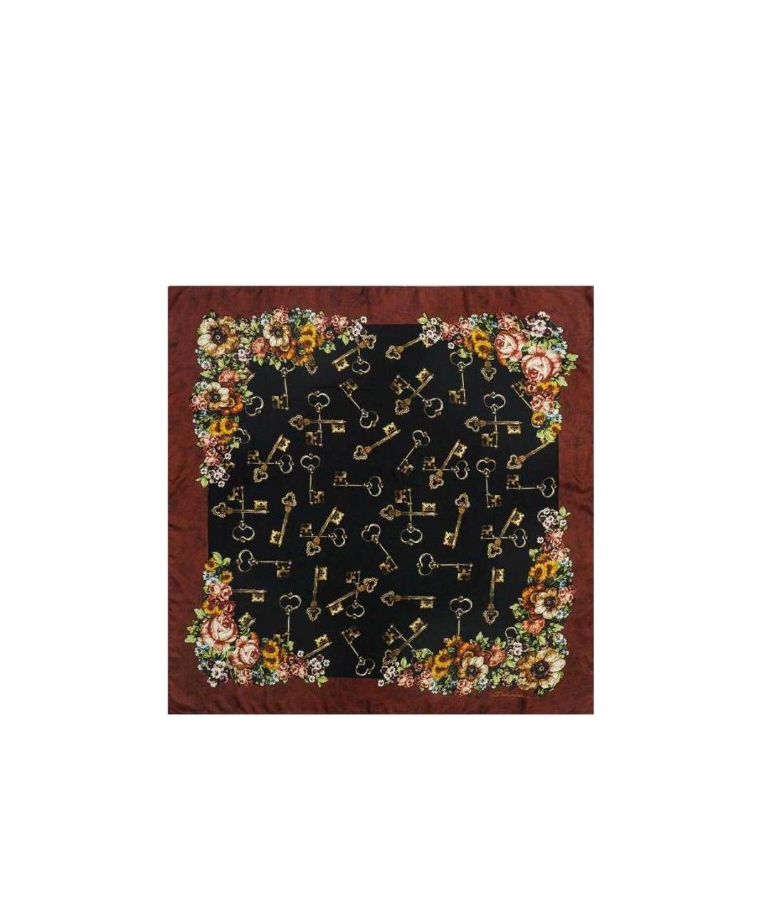 Dolce & Gabbana Printed Scarf In Black