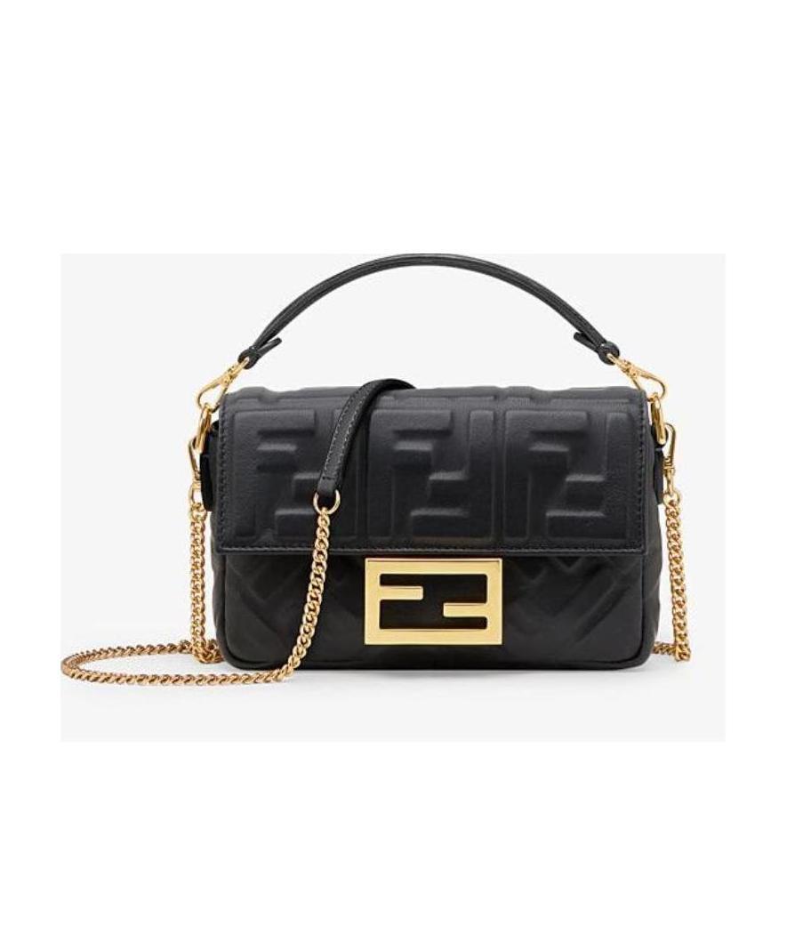 Fendi Baguette Shoulder Bag In Black