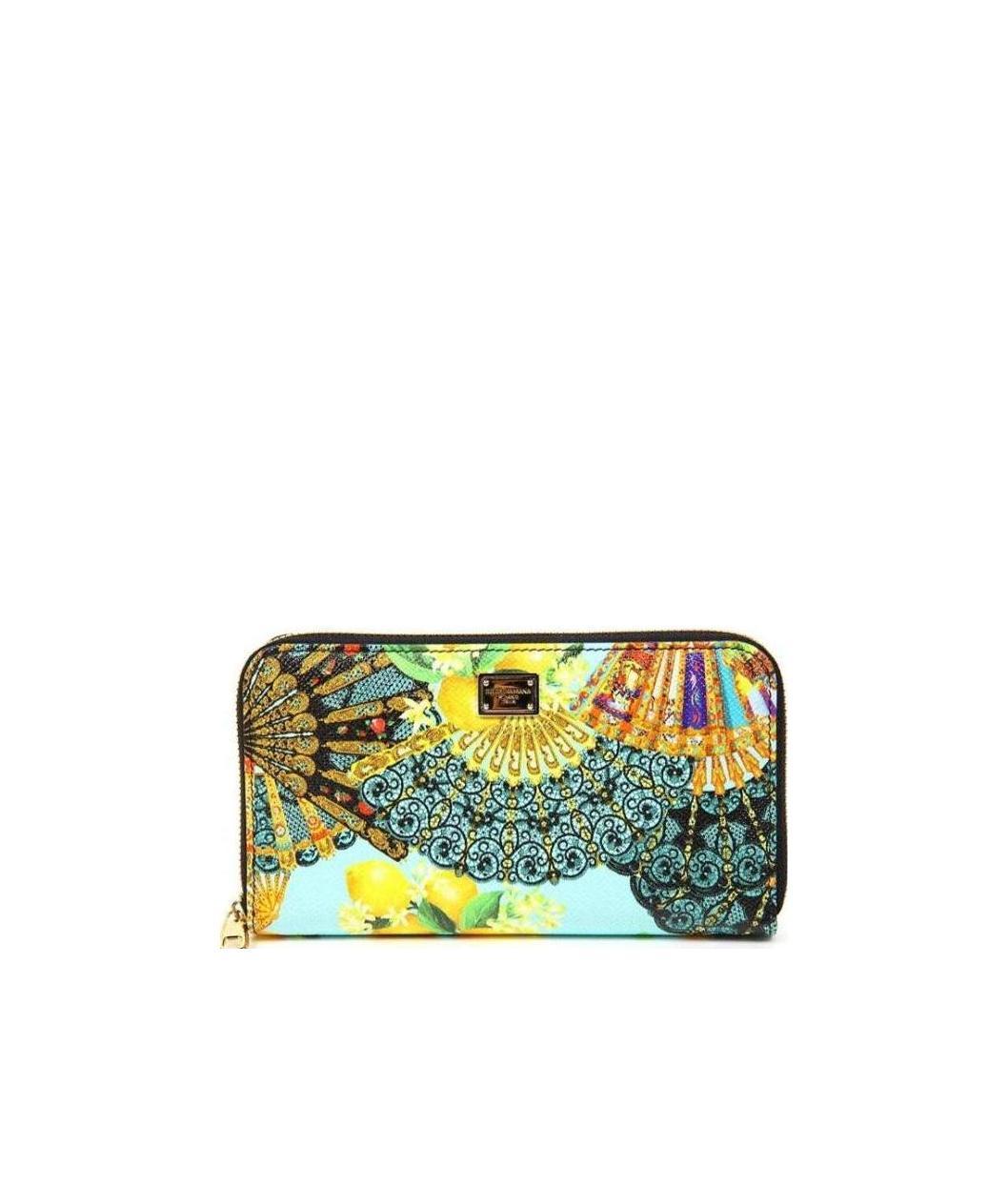 Dolce & Gabbana Printed Purse In Green