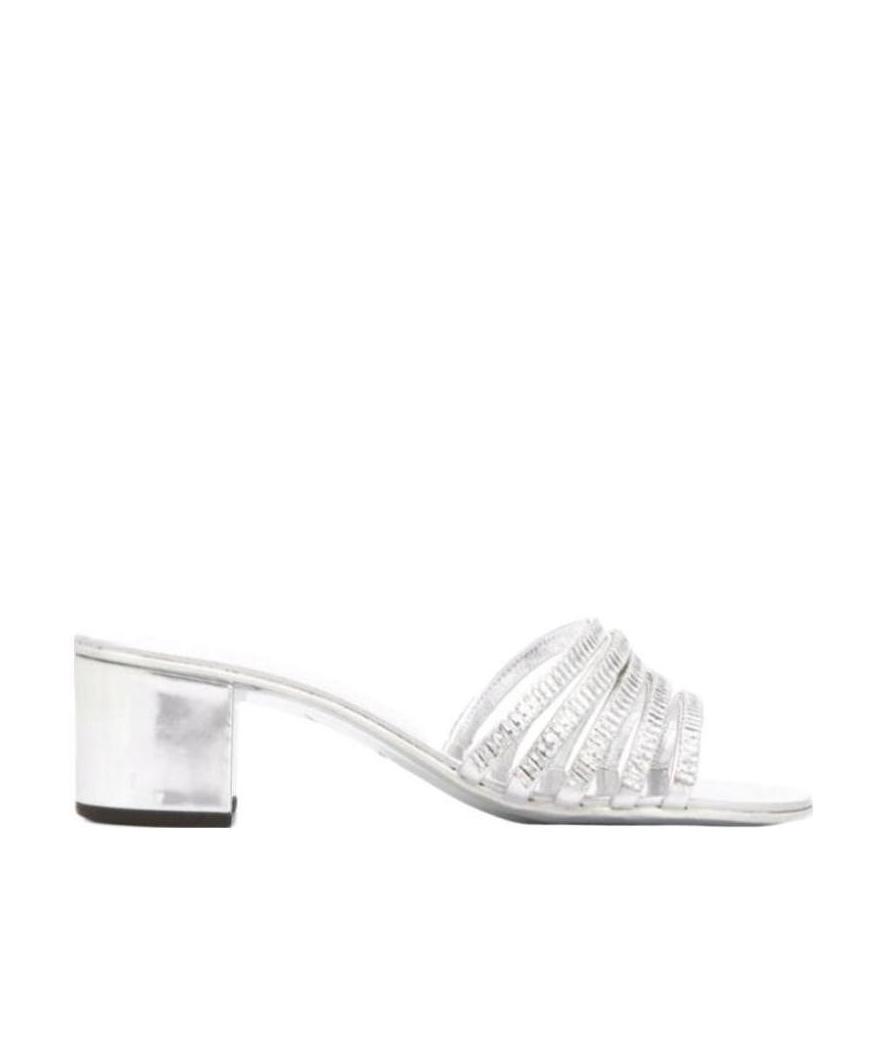 Giuseppe Zanotti Heeled Sandals With Ornament In White