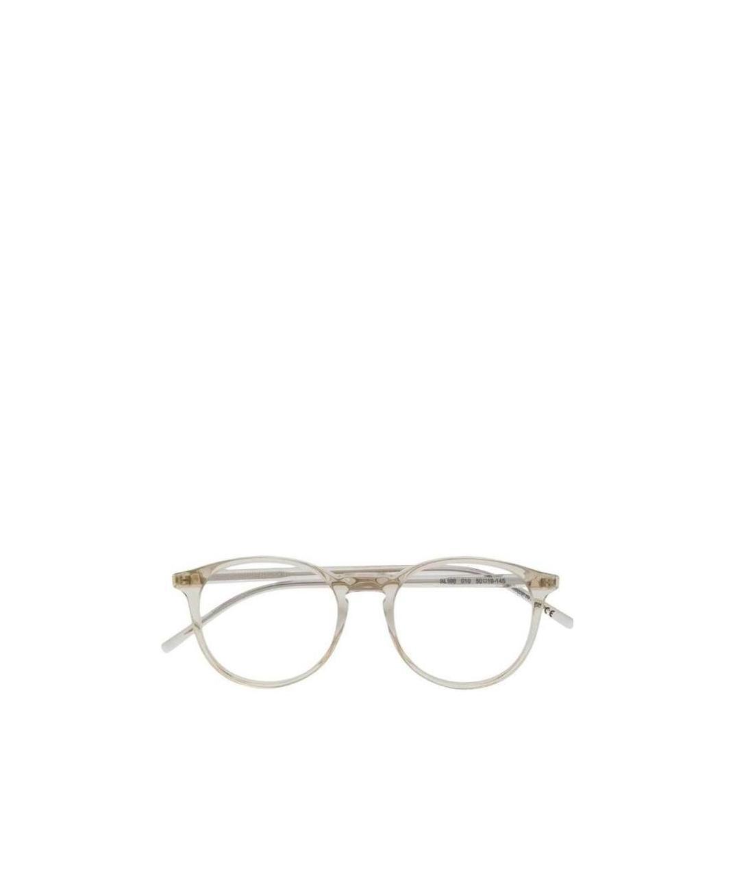 Saint Laurent Sl106 Round-frame Glasses In White
