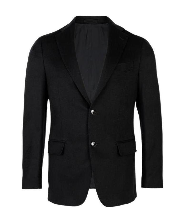 Ferragamo Lapel Suit Jacket In Black