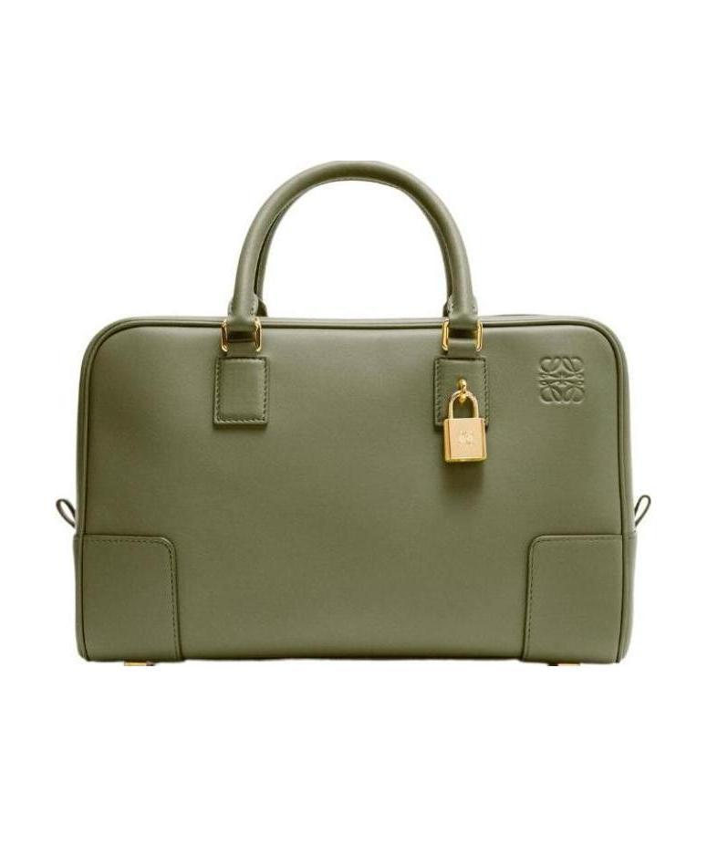 Loewe Amazona 28 Bag In Nappa Calfskin In Green