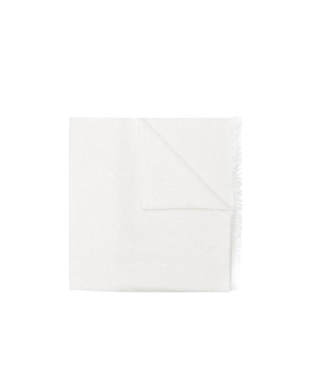 Brunello Cucinelli Lightweight Knit Scarf In White