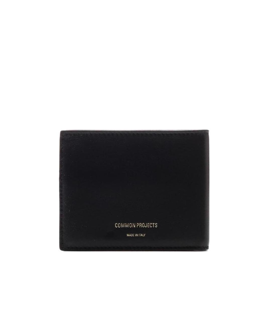 Common Projects Logo Stamp Billfold Wallet In Black