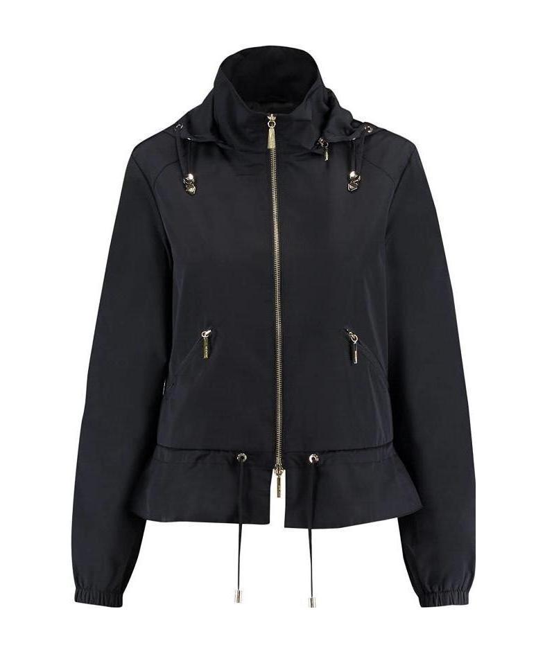 Shop Armani Jeans Logo Casual Jacket In Black