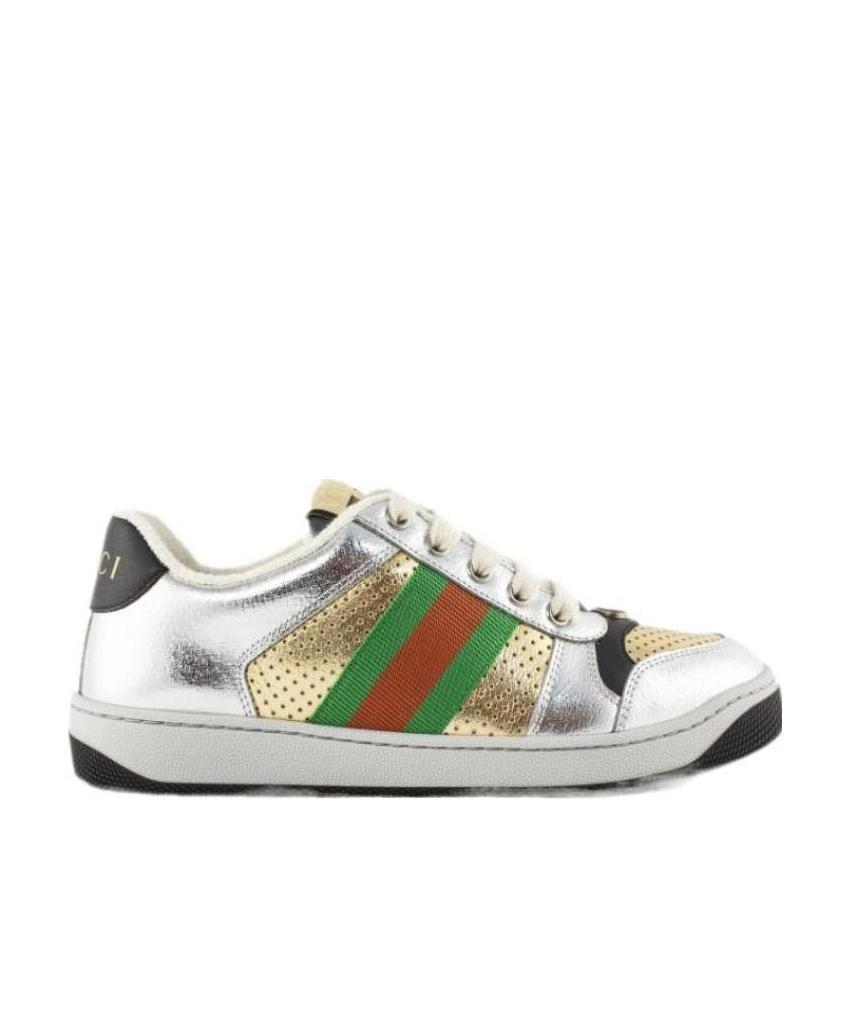 Gucci Screener Low-top Sneakers In Gray