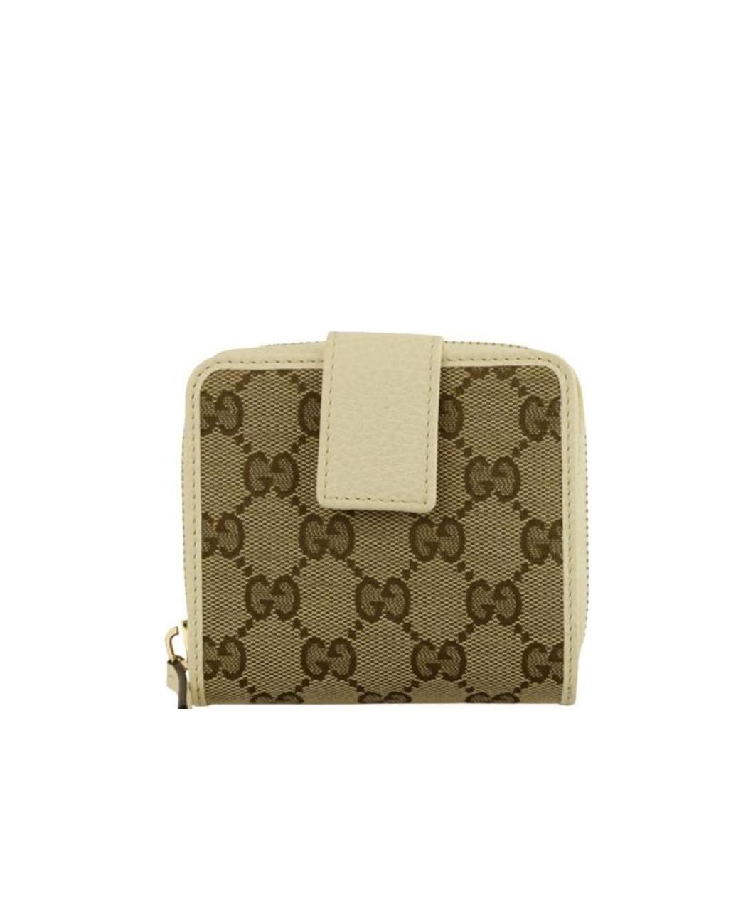 Gucci Logo Printed Wallet In Neutral