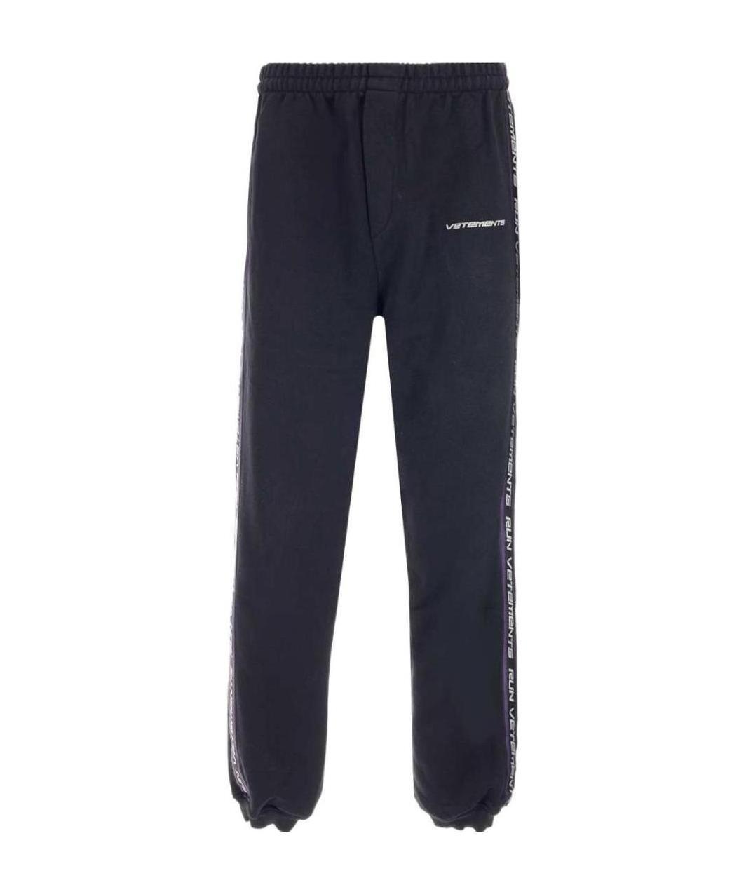 Vetements Logo-tape Track Pants In Black