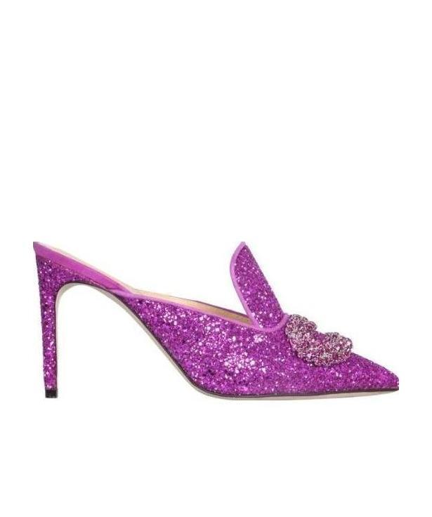 Shop Giannico Cusp High-heeled Shoes In Purple