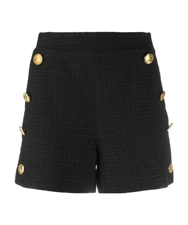 Moschino High Waist Shorts In Black