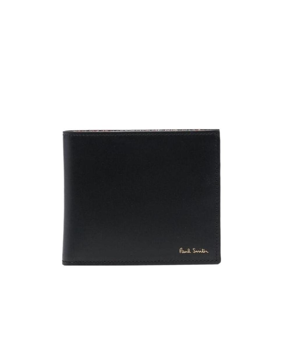 PAUL SMITH ARTIST STRIPE-PRINT LEATHER WALLET 