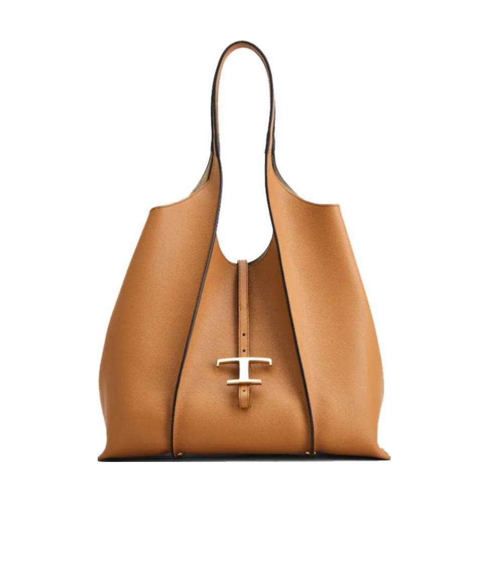 Tod's Timeless Shopping Bag In Leather Medium In Brown