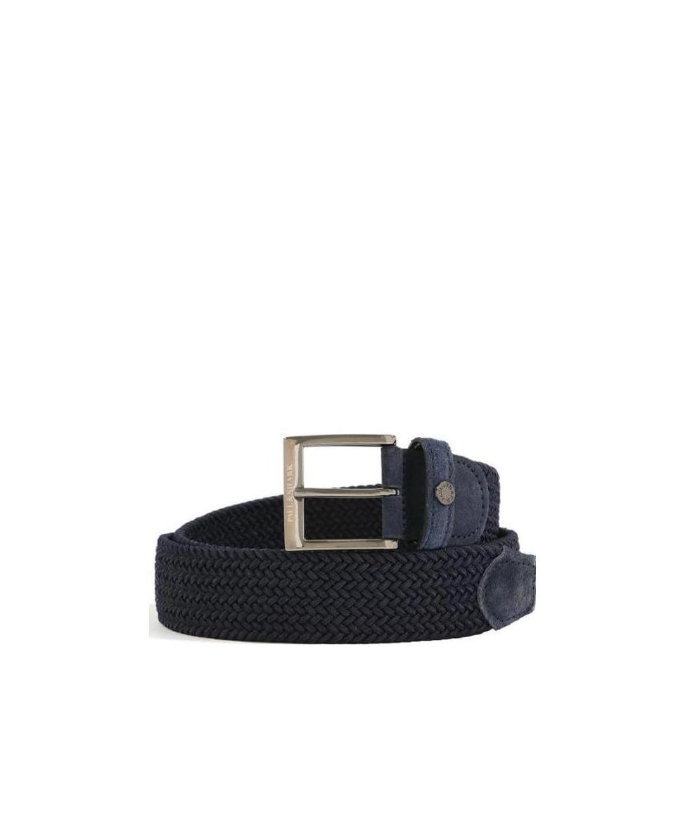 Paul & Shark Weaving Logo Belt In Black