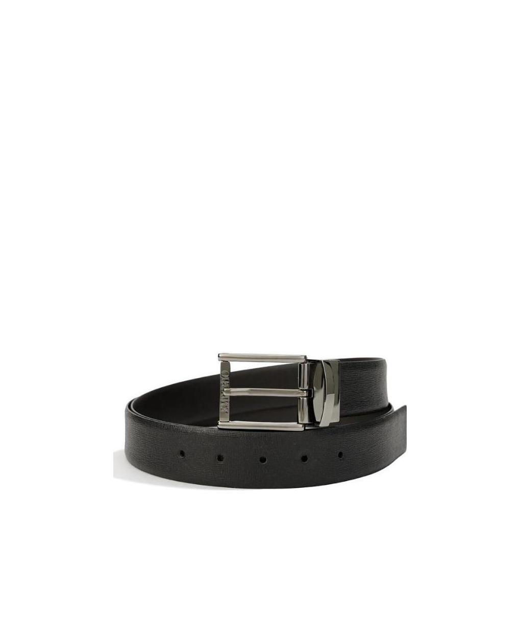 EMPORIO ARMANI LOGO ENGRAVING BELT
