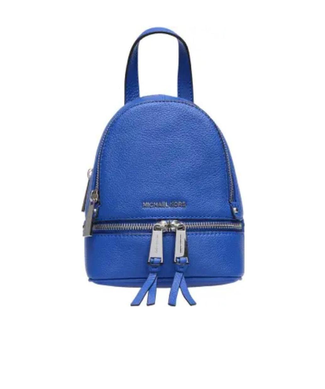 Michael Kors Logo Backpack In Blue
