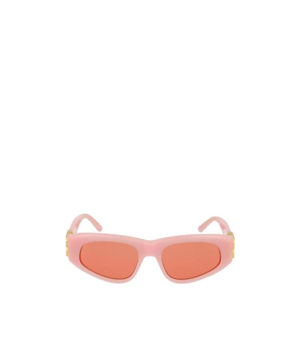 Balenciaga Bb0095s Rectangle-frame Sunglasses In Pink