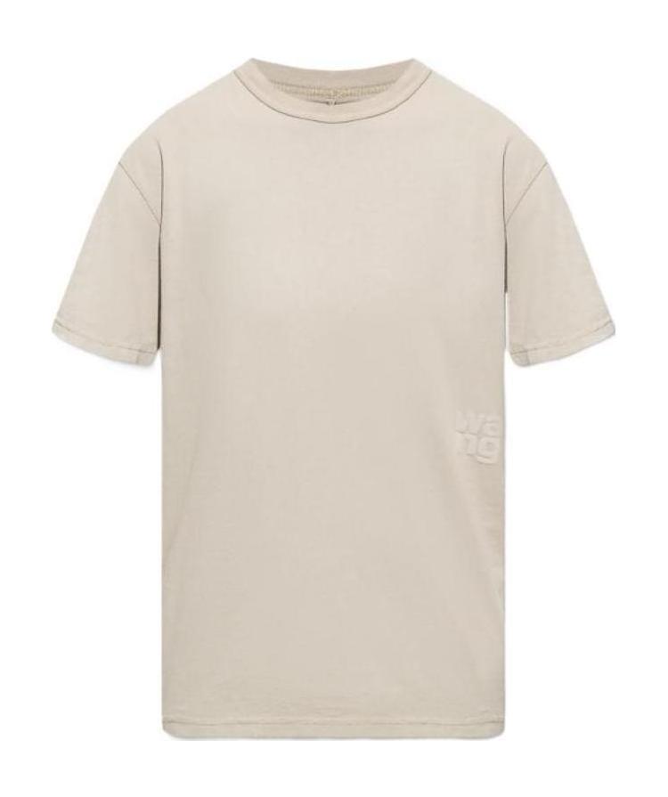 Alexander Wang T Logo-print T-shirt In Nude