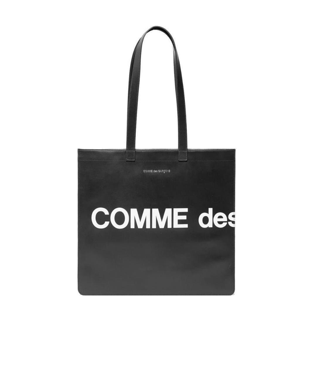 COMME DES GARÇONS HUGE LOGO LEATHER TOTE BAG 