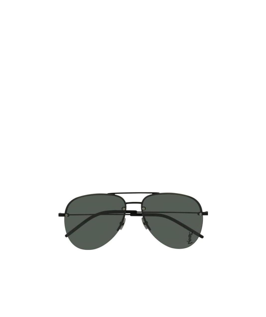 Saint Laurent Aviator Sunglasses In Gray