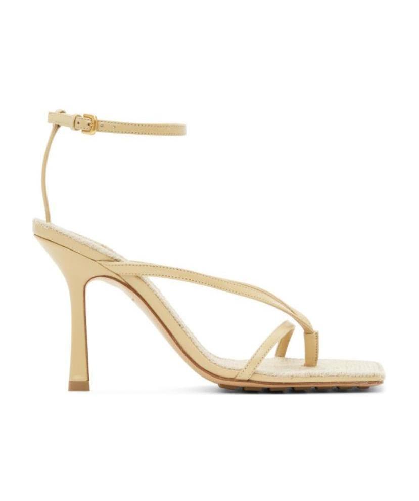 BOTTEGA VENETA SQUARE-TOED BUCKLES SANDALS