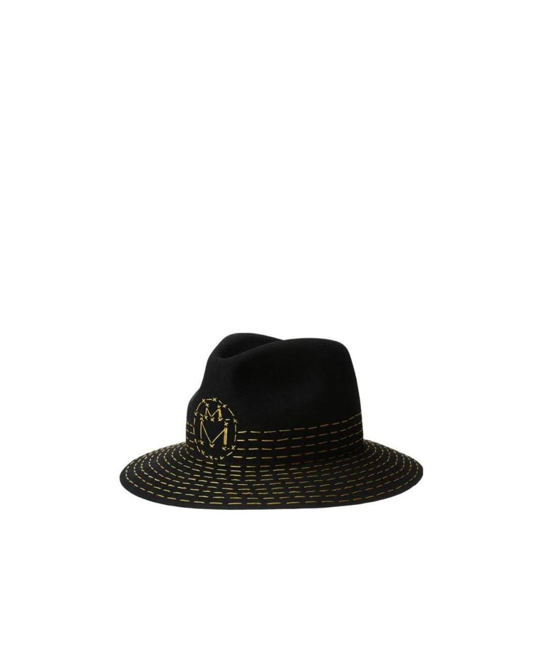 Maison Michel Logo Embroidered Hat In Black