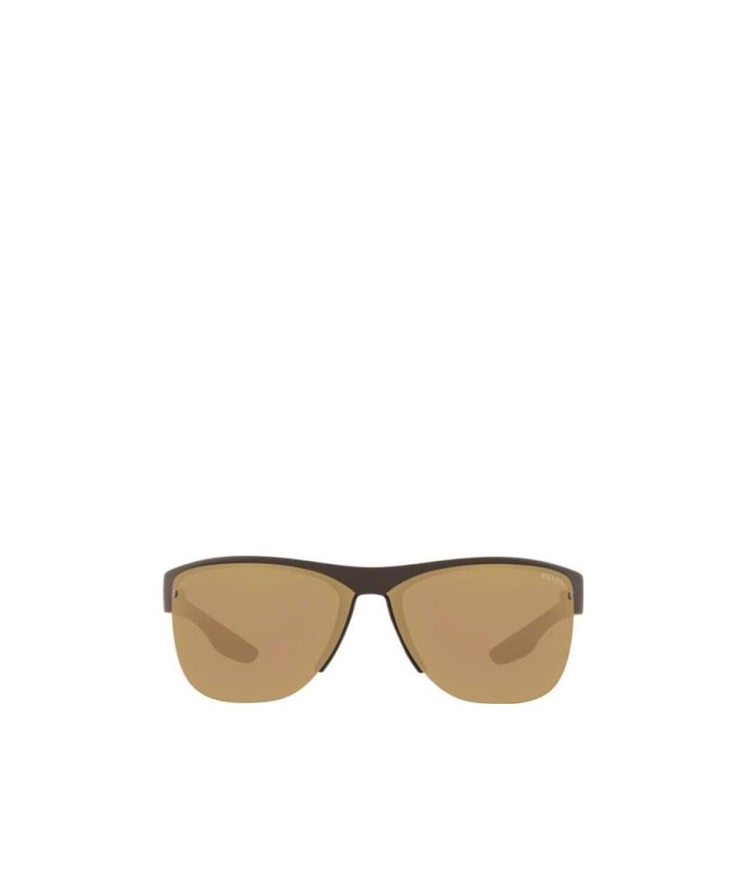 Prada Logo Sunglasses In Nude