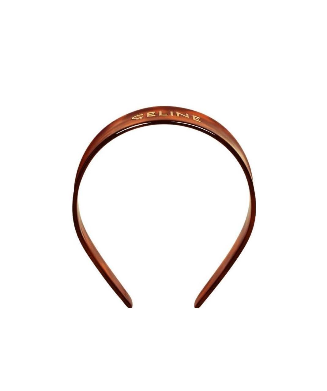 CELINE CELINE HEADBAND IN ACETATE AND STEEL