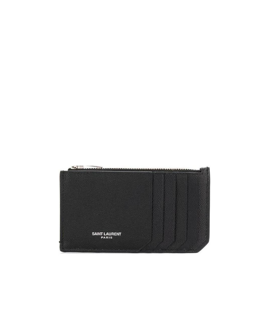 Saint Laurent Fragments Cardholder In Black