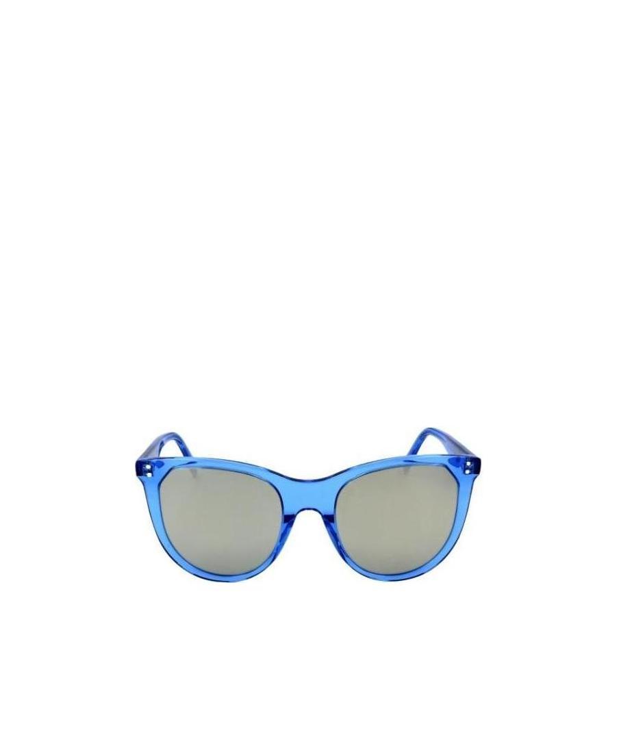 Celine Logo Logo Sunglasses In Blue