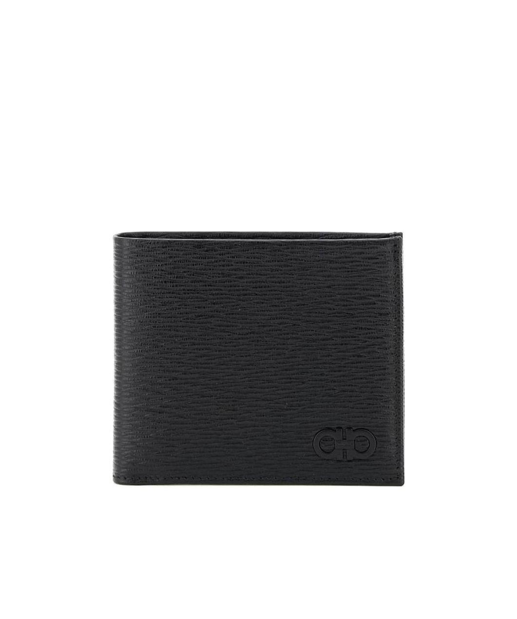 Shop Ferragamo Salvatore Gancini Wallet In Black