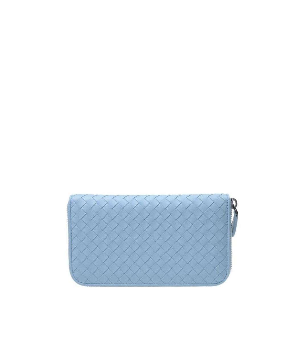 Bottega Veneta Zipper Wallet In Blue
